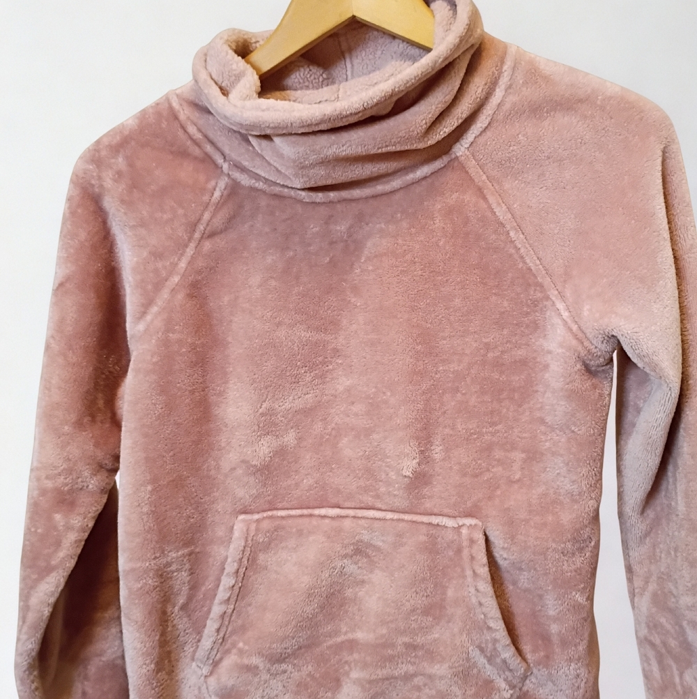 C9 By Champion Blush Pink Cowl Neck Sherpa Sweatshirt Extra Small Women’s XS
